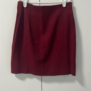 Bebe red 100% wool mini skirt . Size 2